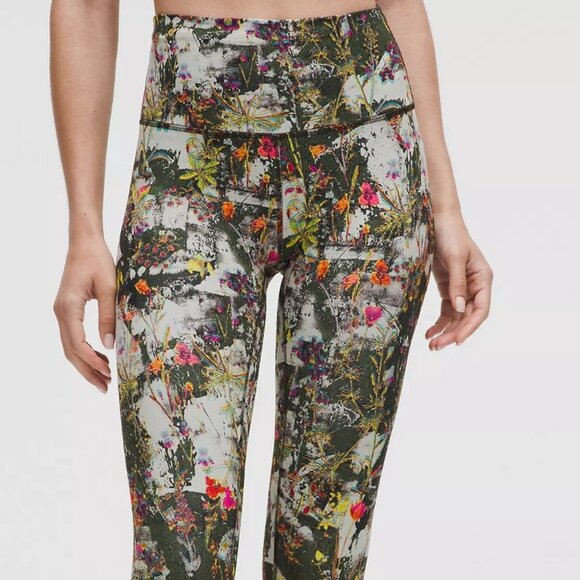 Lululemon Wunder Train High-Rise Tight 25" Screen Flower Mini Multi - Picture 1 of 10